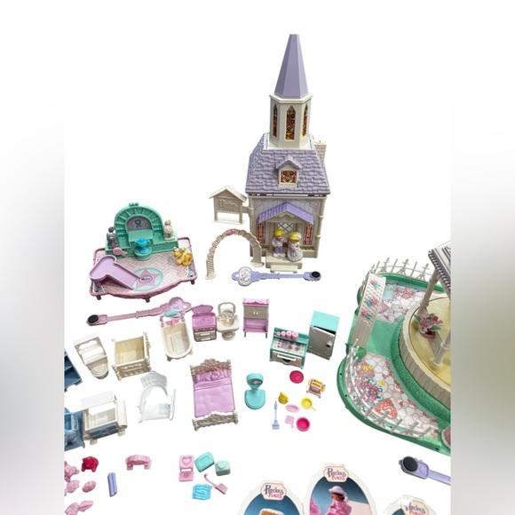 Vintage Fisher Price Precious Places Toy Lot: Houses, Figures, Accessories - Picture 5 of 15